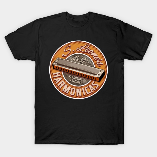 S. Leone's Harmonicas T-Shirt by robotrobotROBOT